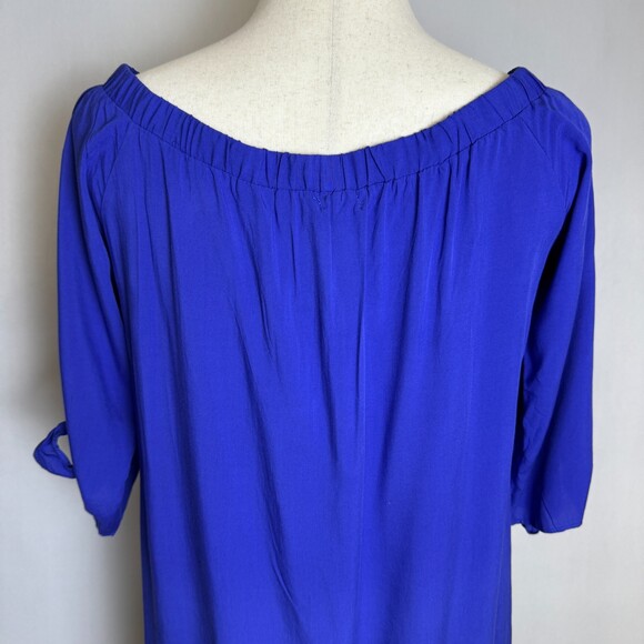 Just Quella NWT Royal Blue Mini Dress/Long Tunic, Sz L, Off the Shoulder, Sheath - Picture 10 of 15